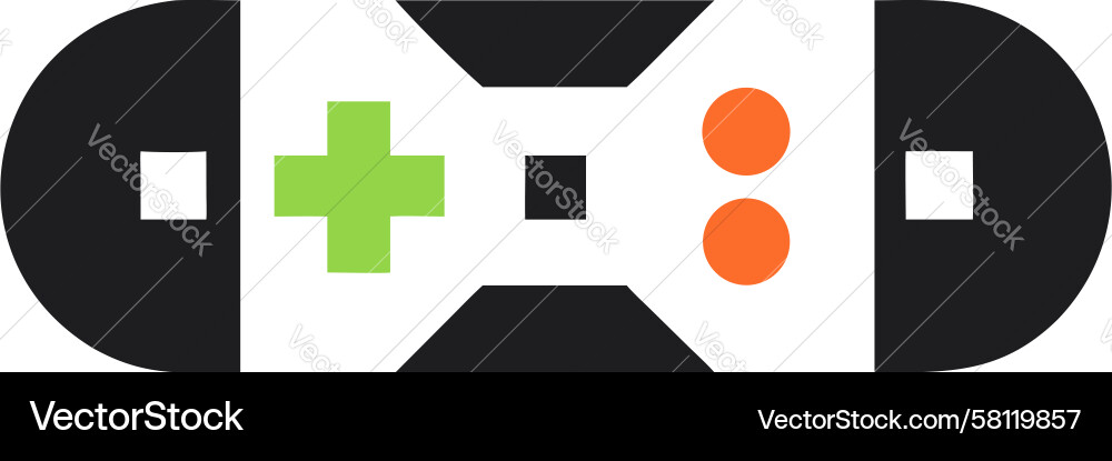Clean Game Controller Icon Vector Image