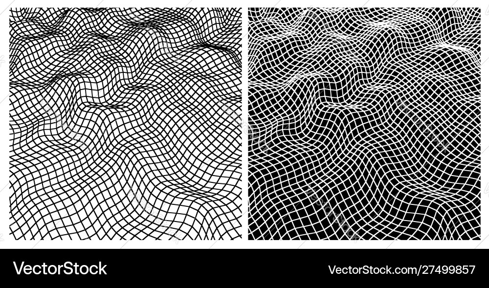 Geometric distorted shape in space Geometric distorted shape in space vector image