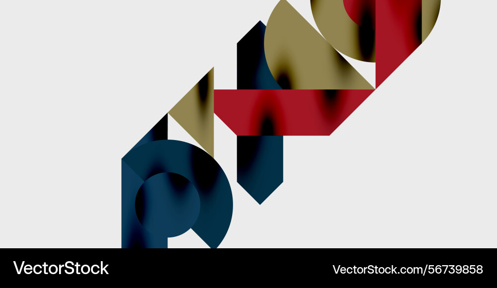 Abstract geometric shapes overlap creating Abstract geometric shapes overlap creating vector image