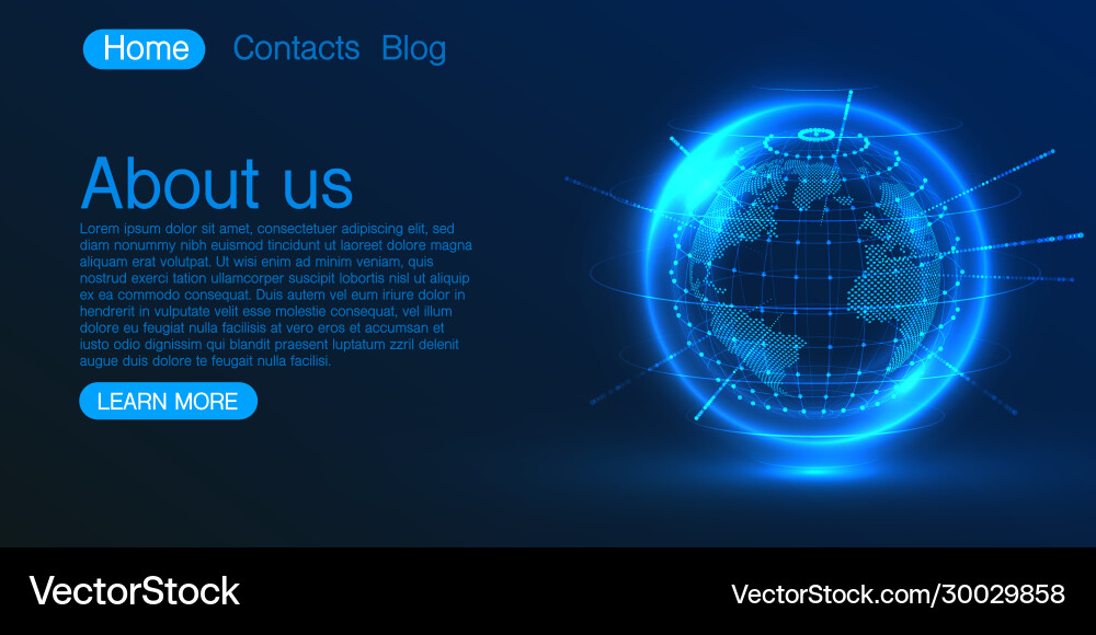 Konzept global Planet Erde Punkt blau Hintergrund Konzept global Planet Erde Punkt blau Hintergrund vektorbild