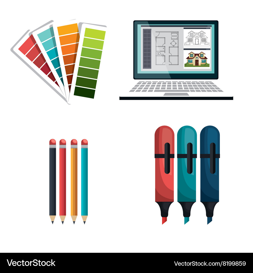 Architecture project design Vector Image
