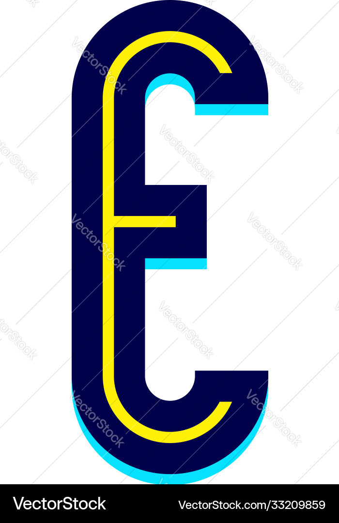 Font name disco trendy alphabet letter Font name disco trendy alphabet letter vector image