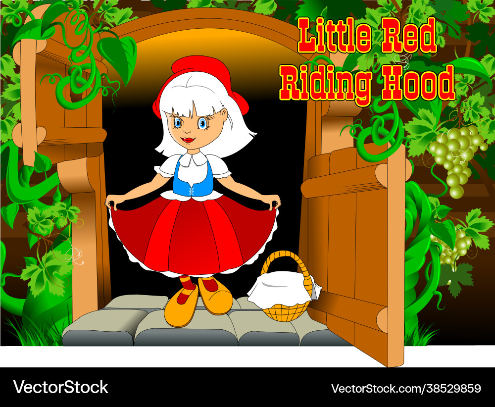 Little Red Riding Hood Royalty Free Vector Vectorstock