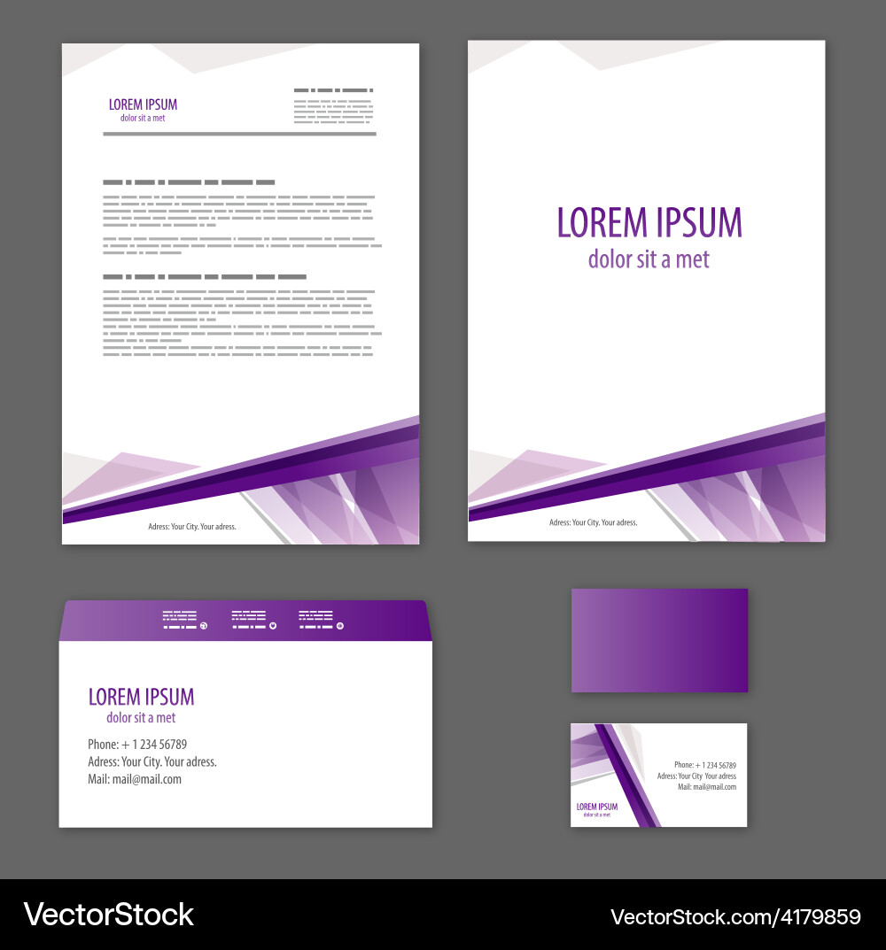 Template corporate style Vector Image