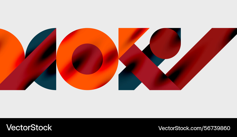 Abstract graphic design features layered text Abstract graphic design features layered text vector image