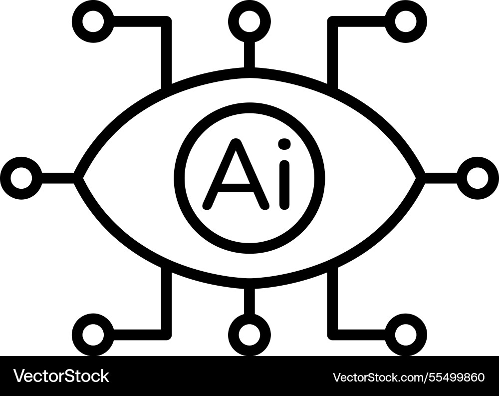 Generative ai hub icon vector image