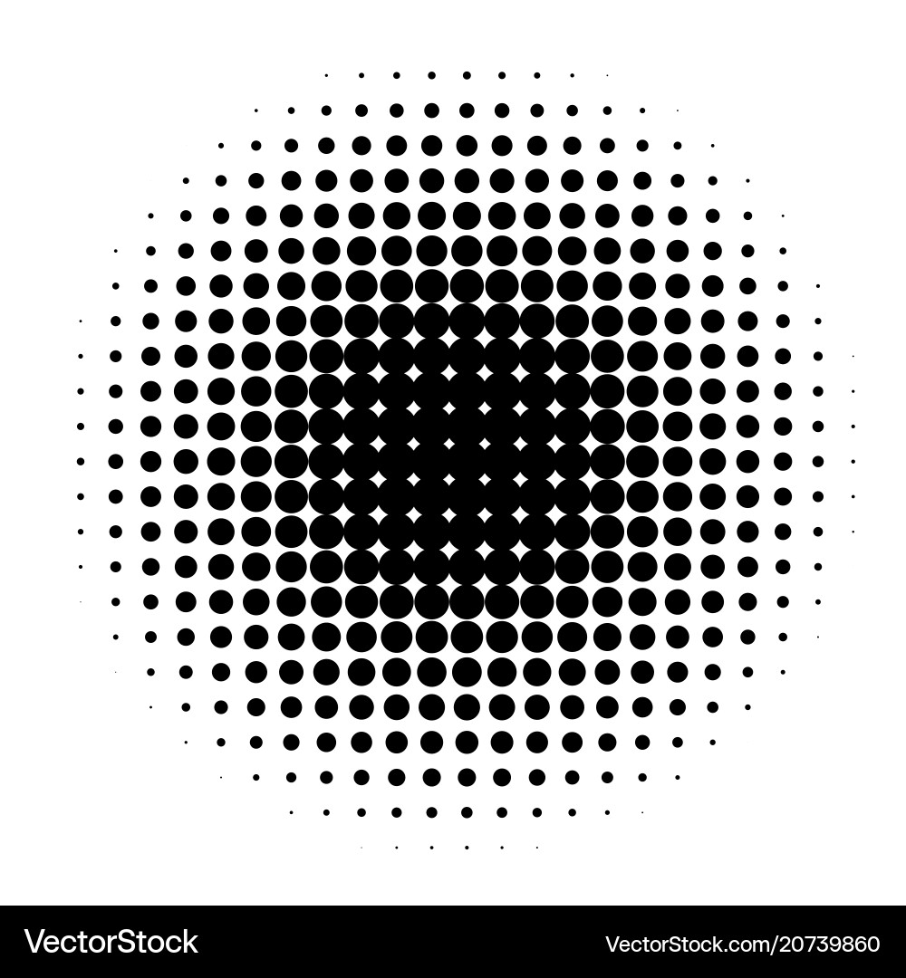 Halftone Circle Pattern vector image