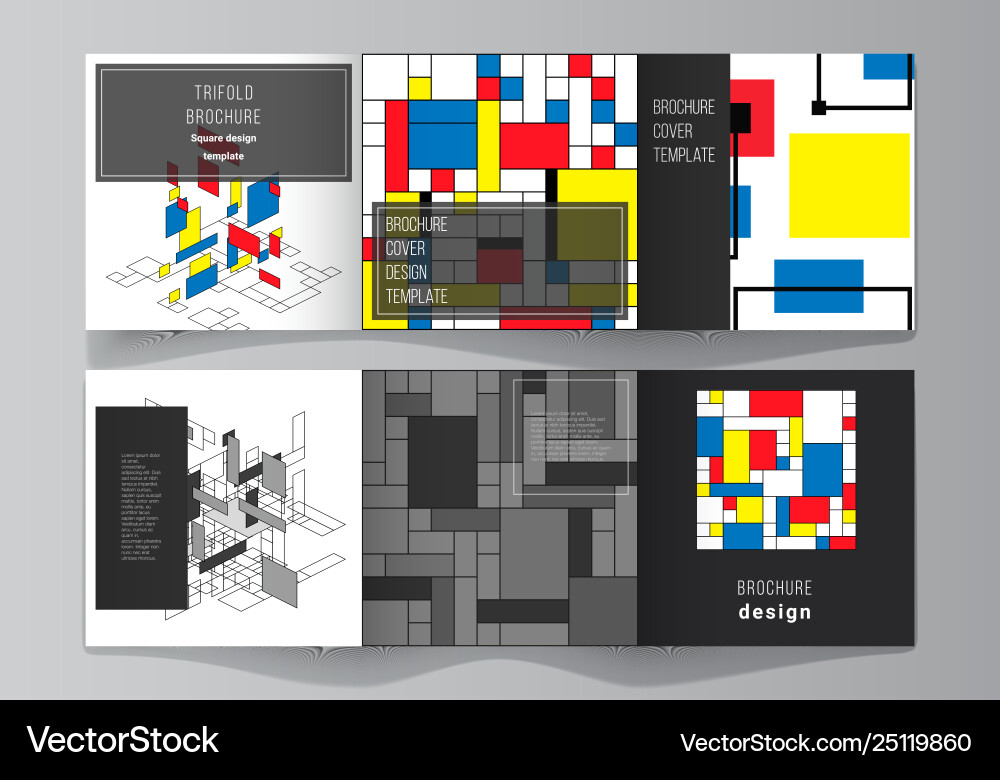 Minimal editable layout square Minimal editable layout square vector image
