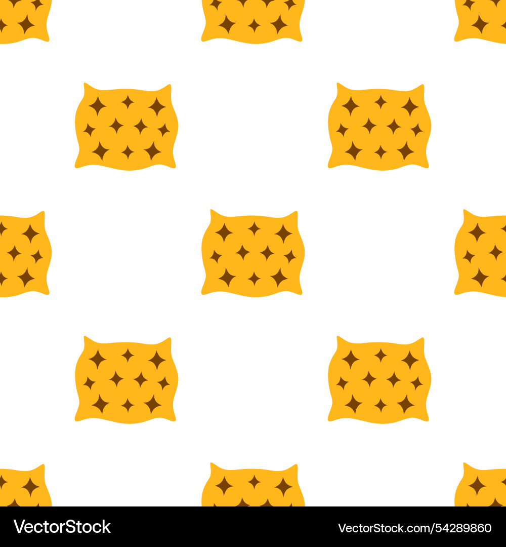 Pillows pattern soft textile vector image