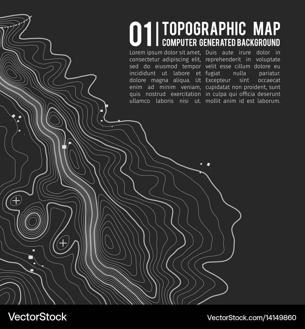 Topographic map background with space for copy Topographic map background with space for copy vector image