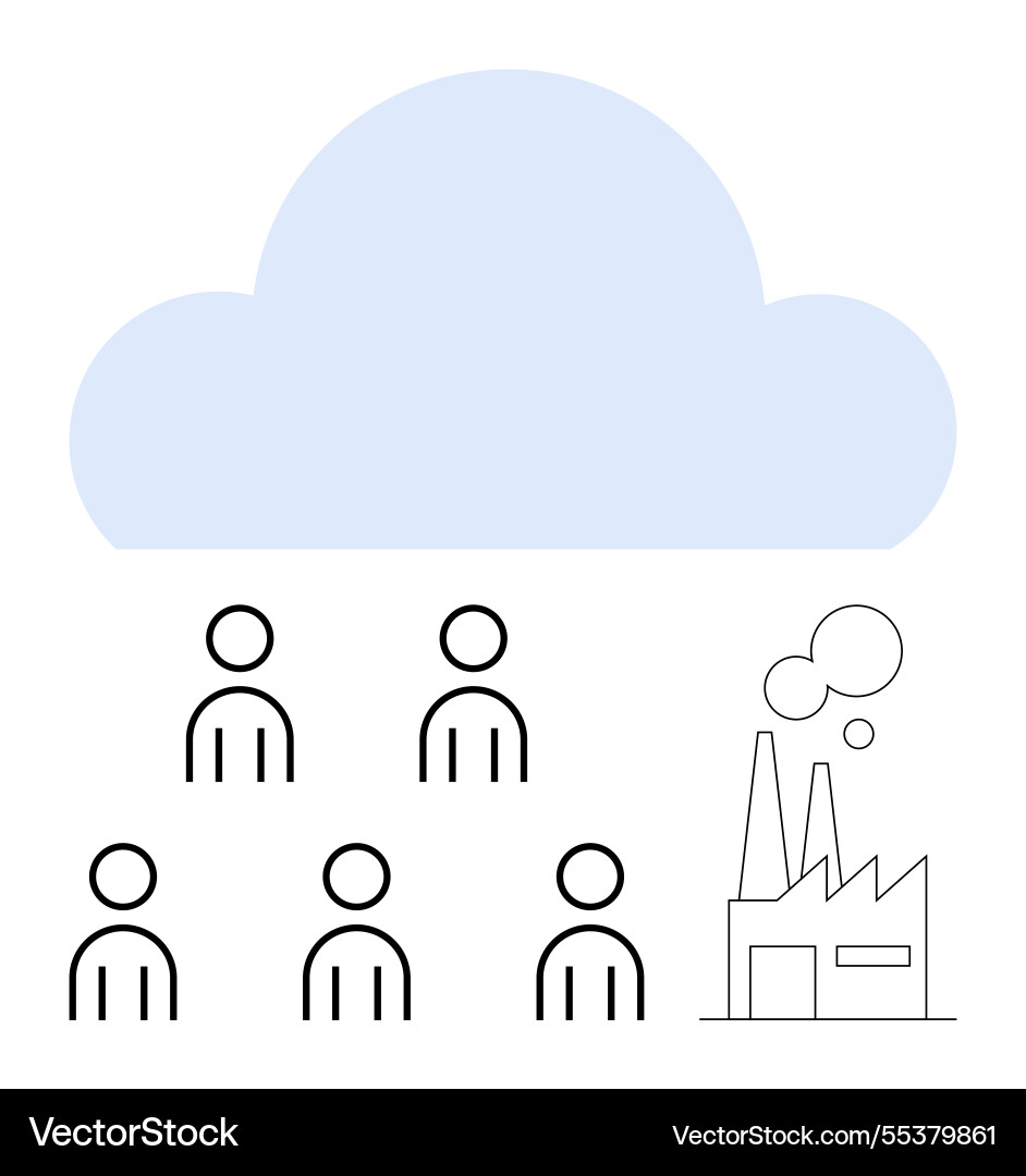 Cloud computing connectivity between users Cloud computing connectivity between users vector image