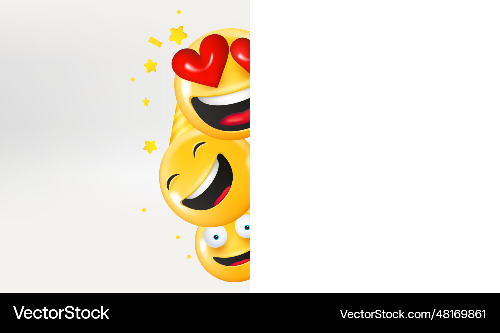 Süße glückliche Emojis auf Sie Urlaubskonzept Süße glückliche Emojis auf Sie Urlaubskonzept vektorbild