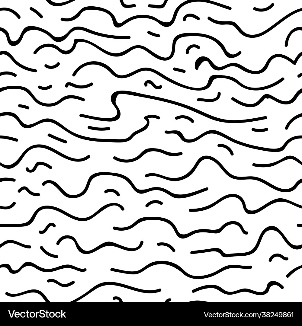Wavy Line Abstract Pattern vector image