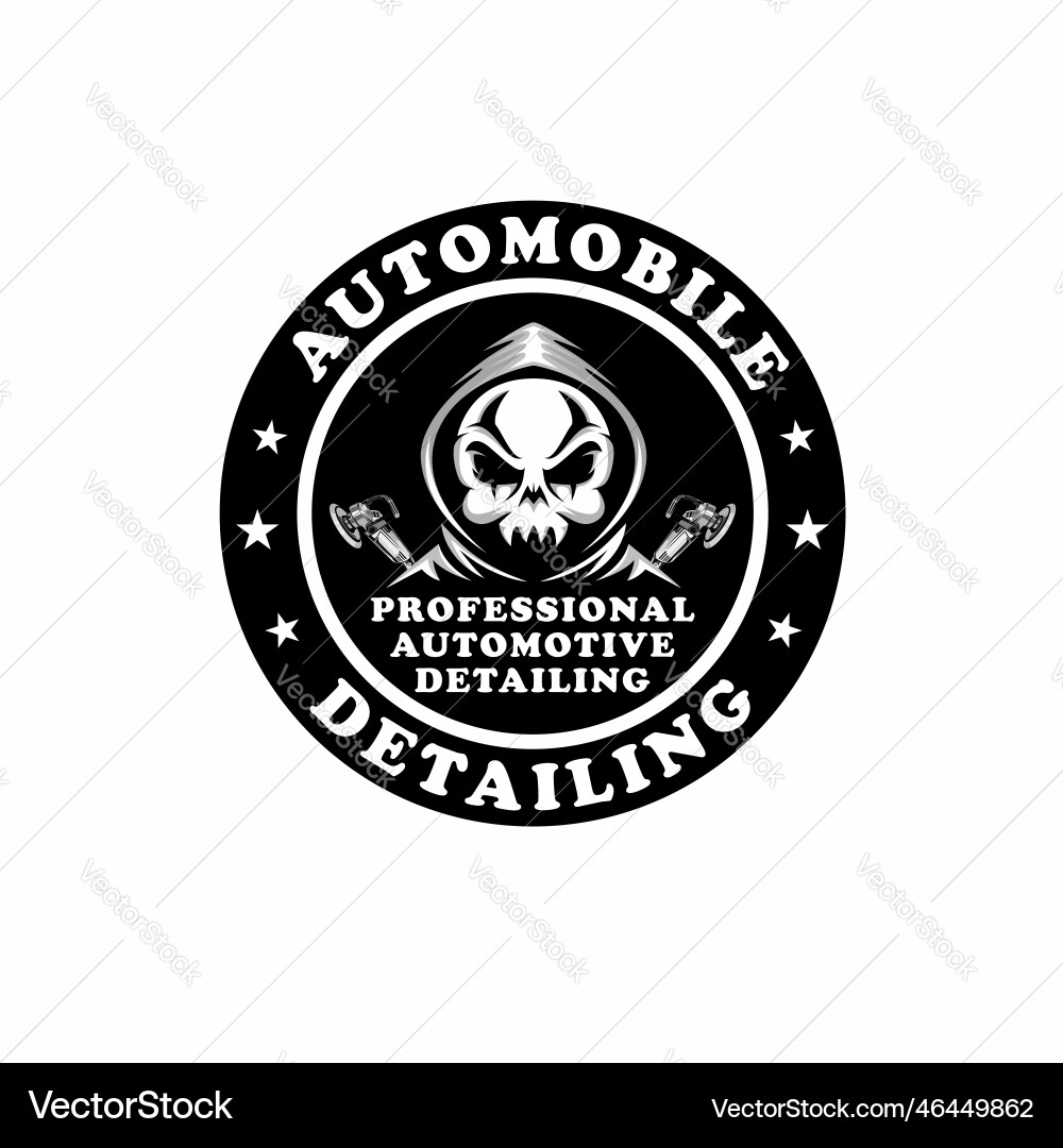Auto detailing anonymous hacker hoodie vector image