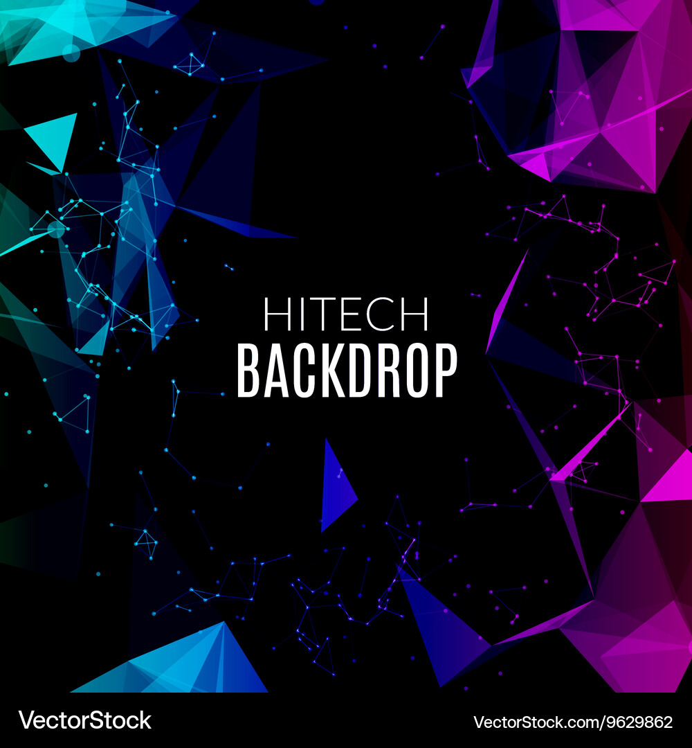 Dynamic Cybernetic Network Vector Image