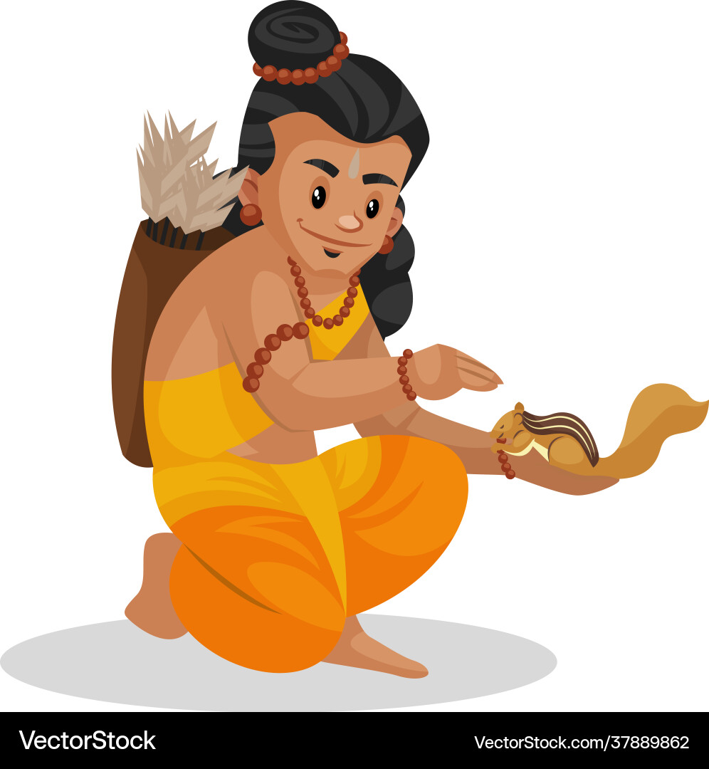 Lord rama cartoon character Lord rama cartoon character vector image