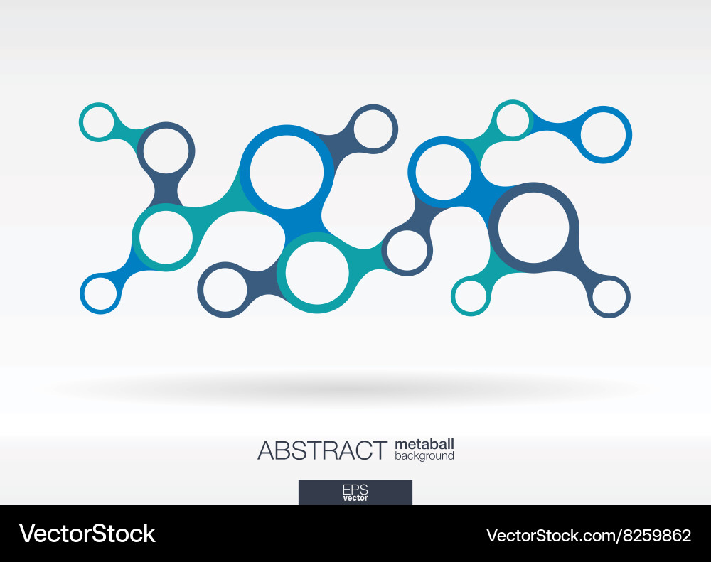 Metaball Network Abstract Background vector image