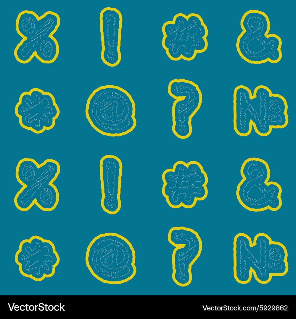 Seamless background with punctuation marks Vector Image
