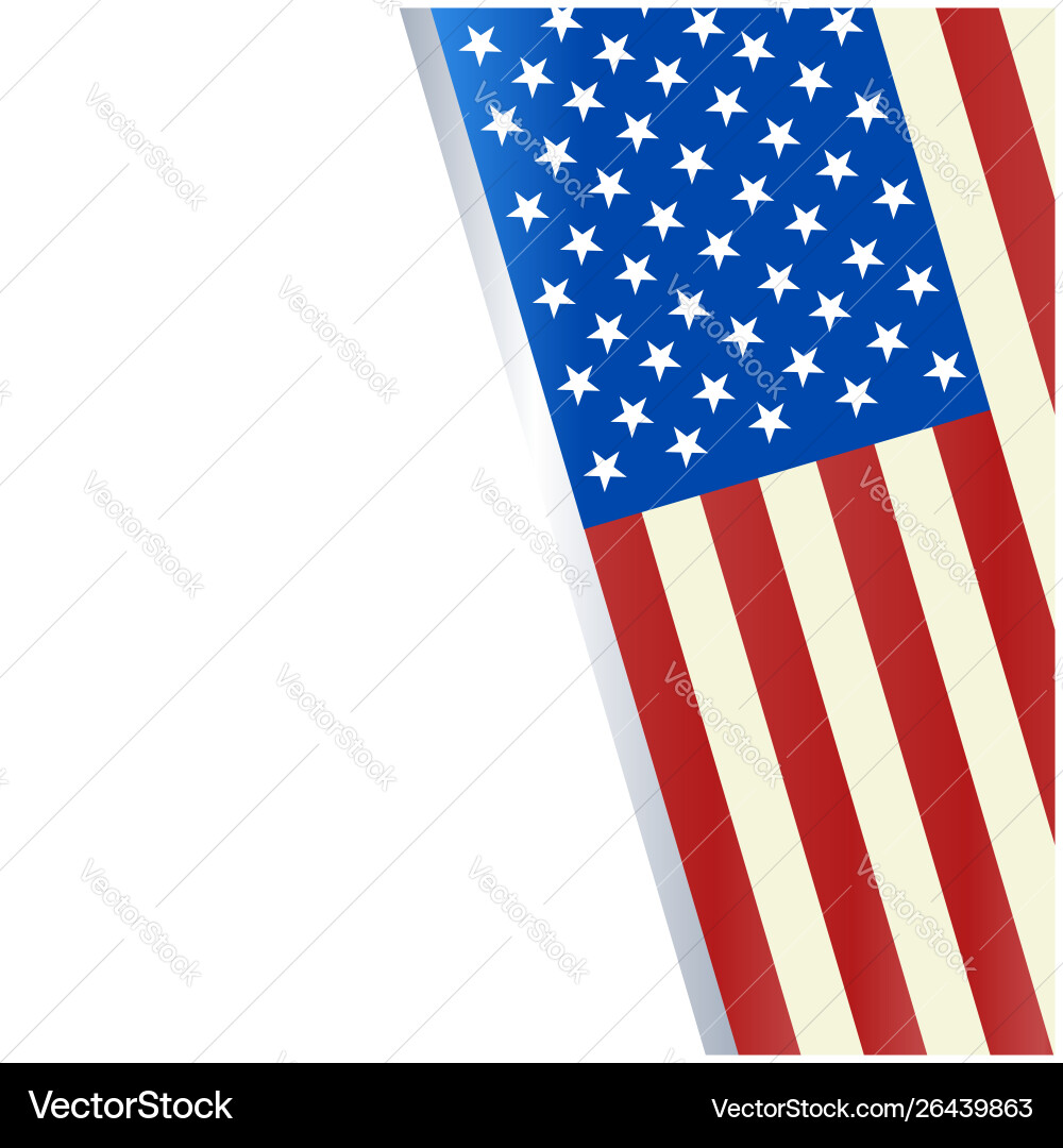 Amerikanische Flagge dekorativen Urlaub Bannerrahmen Amerikanische Flagge dekorativen Urlaub Bannerrahmen vektorbild