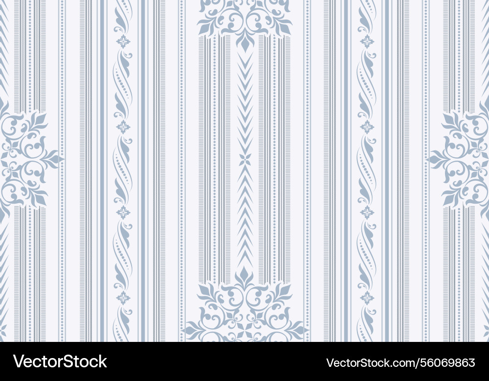 Damask seamless pattern element classical Damask seamless pattern element classical vector image
