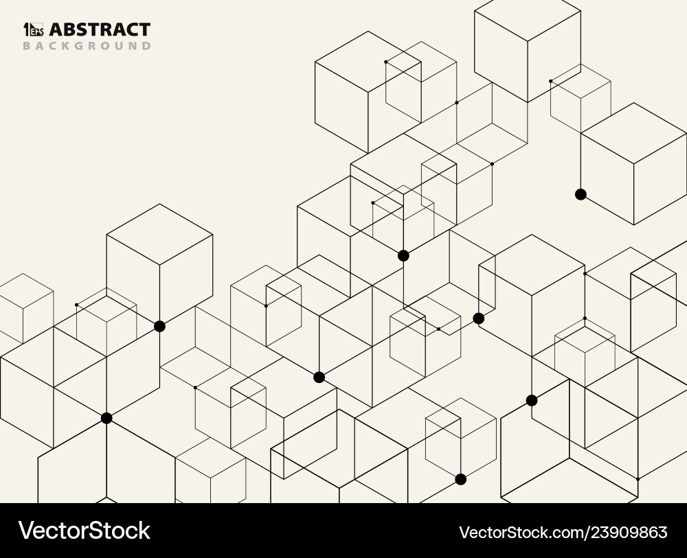 Geometric Model Pattern Vector Image