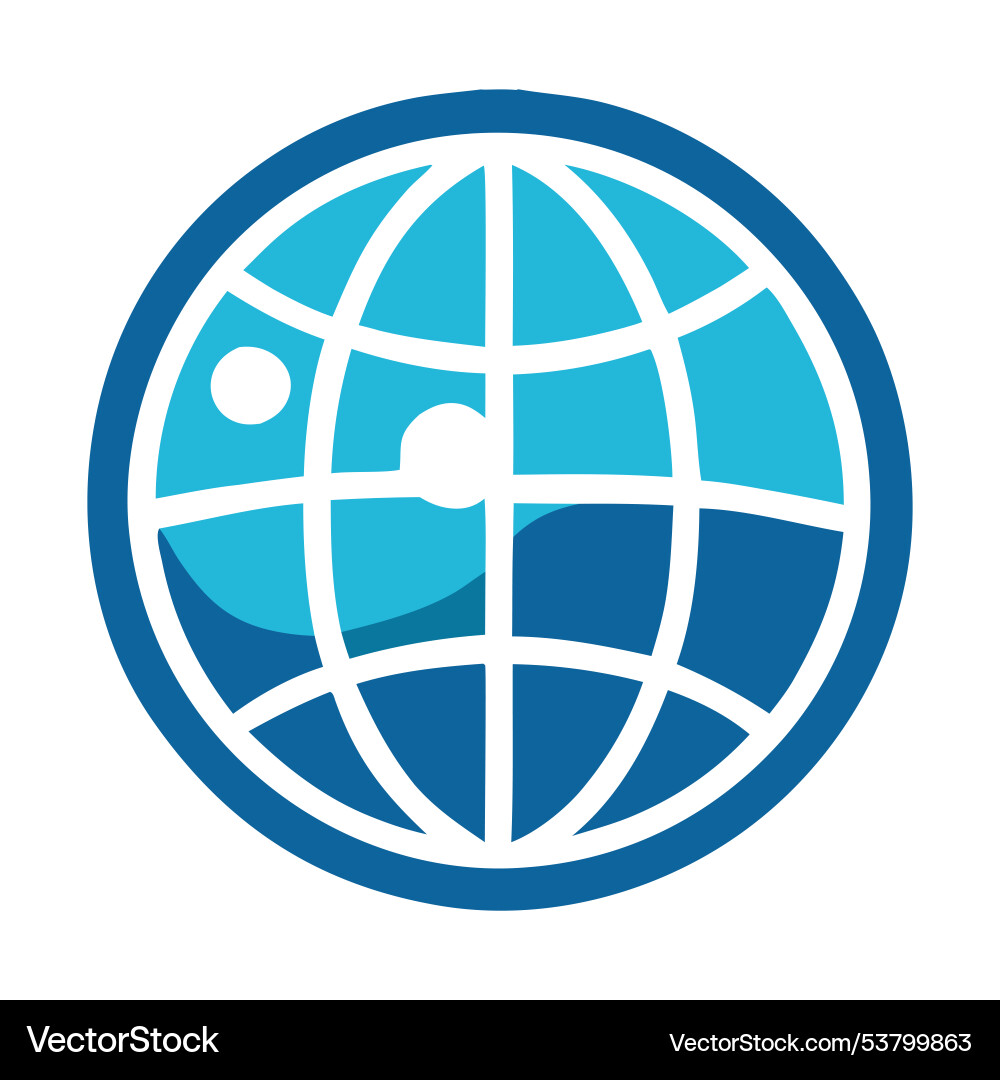 Global inclusive education logo Royalty Free Vector Image