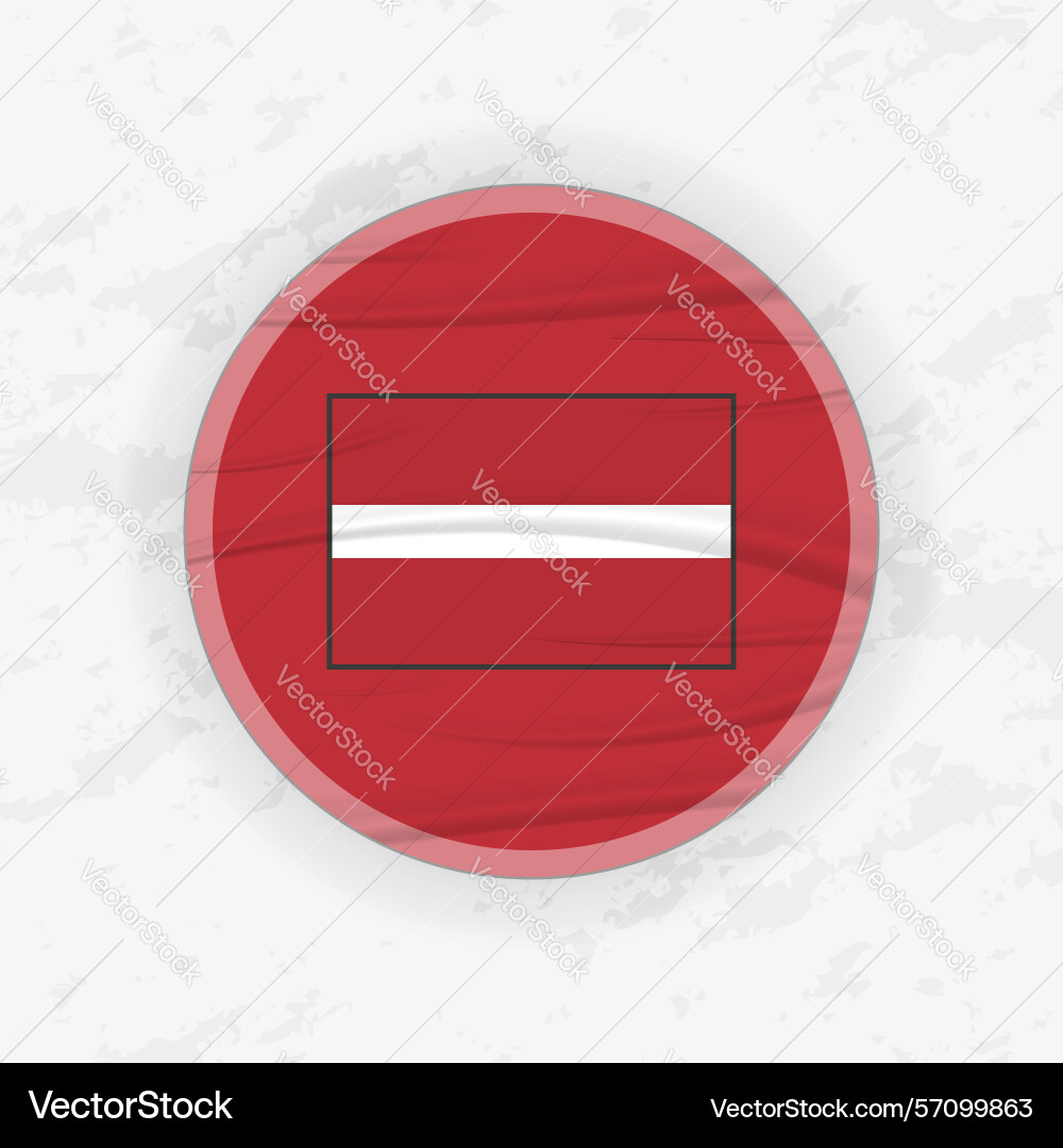 Latvian flag in a circular emblem design abstract Latvian flag in a circular emblem design abstract Vector Image