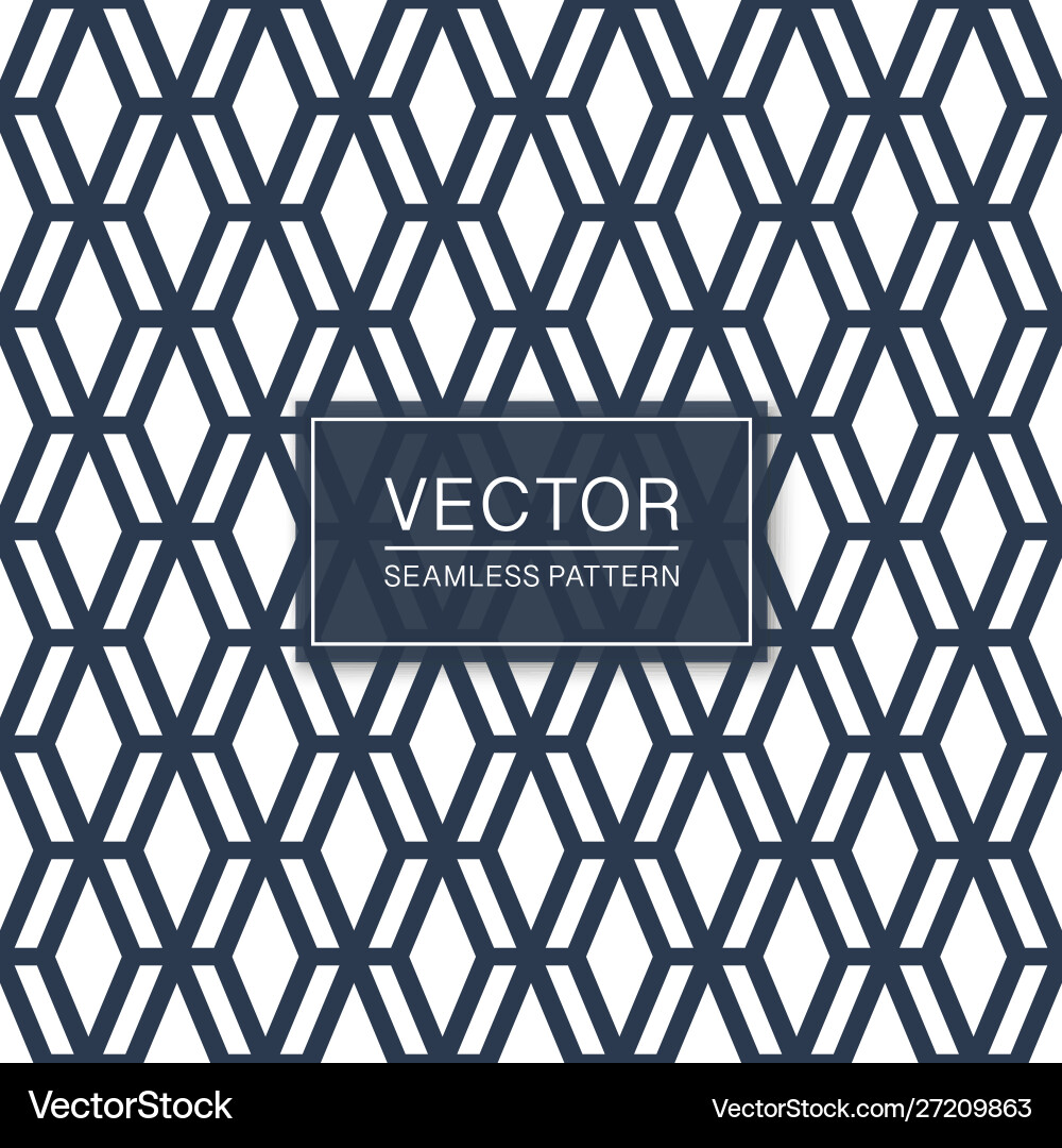 Seamless geometric hexagonal grid pattern Seamless geometric hexagonal grid pattern vector image