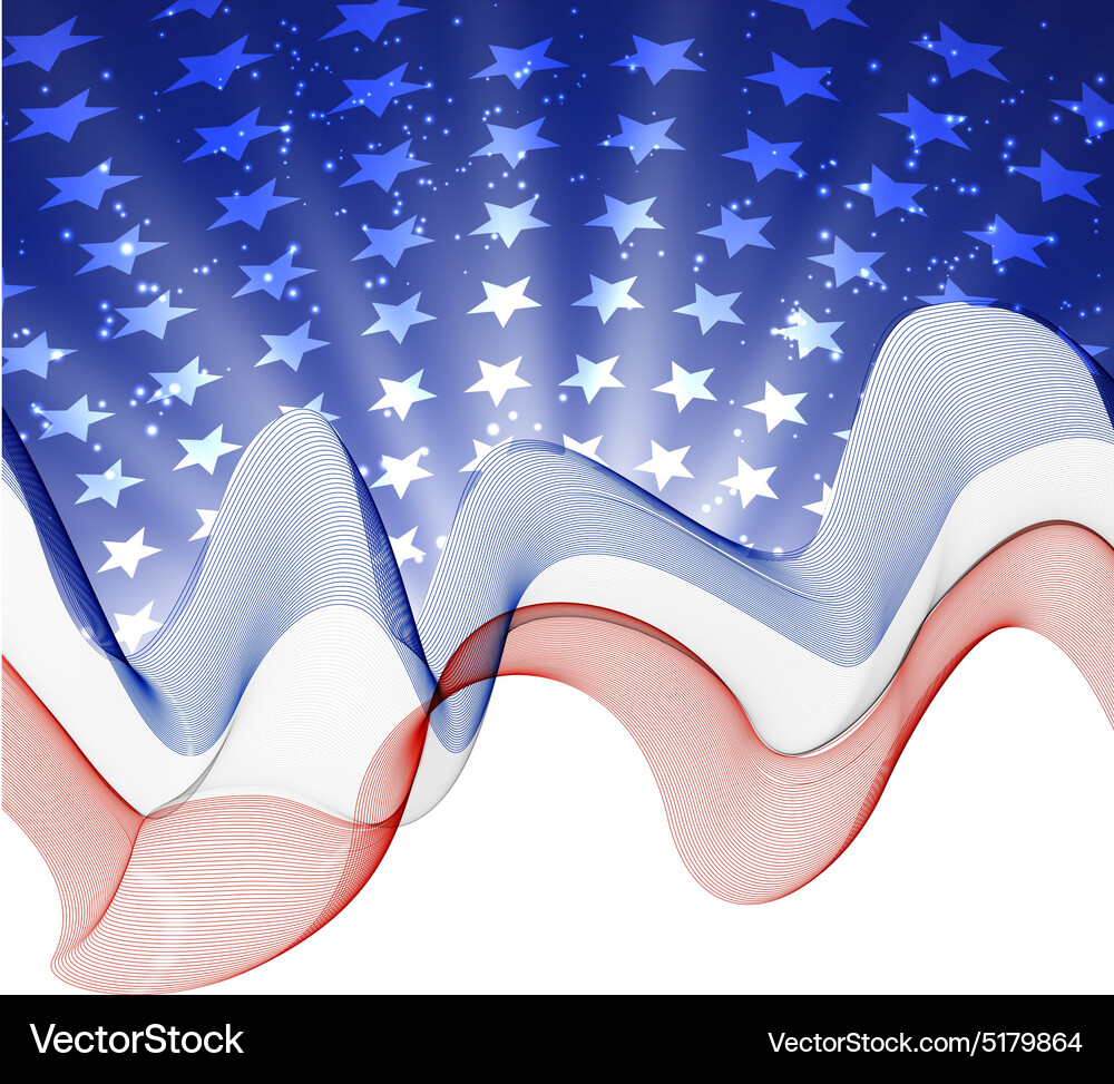American flag abstract background – Royalty-Free Vector | VectorStock