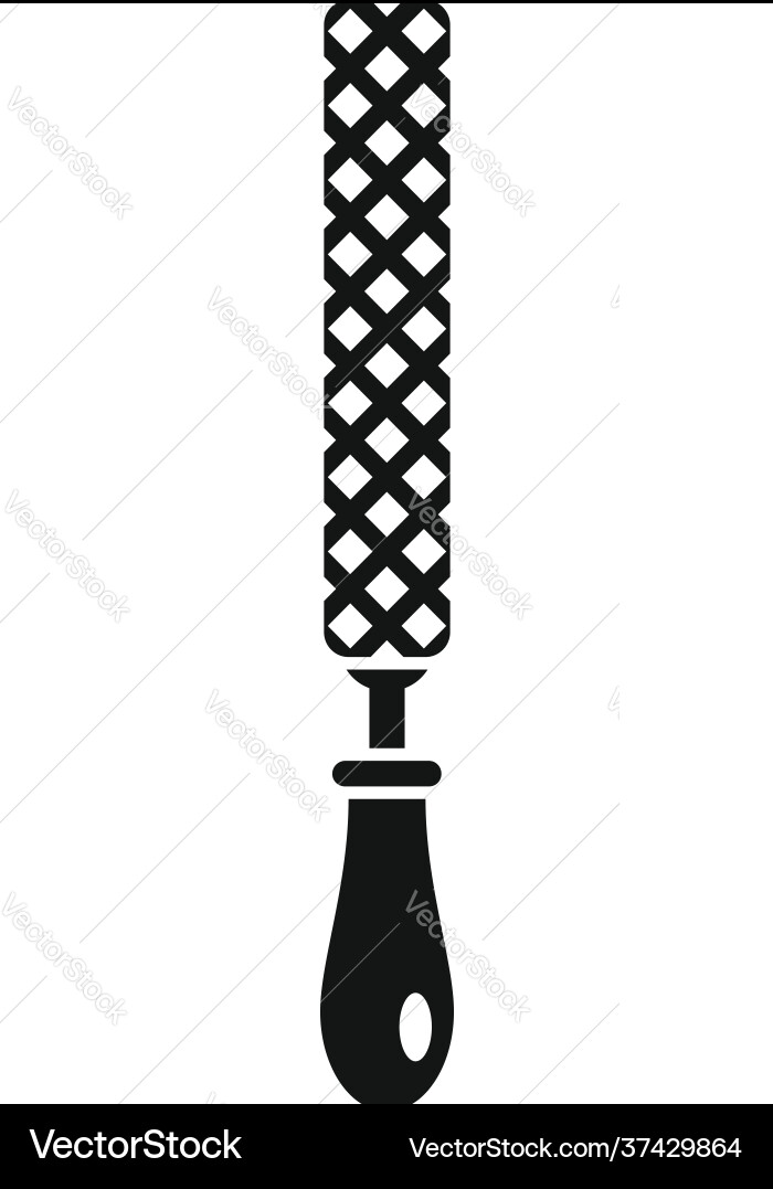 Blacksmith file icon simple style Vector Image
