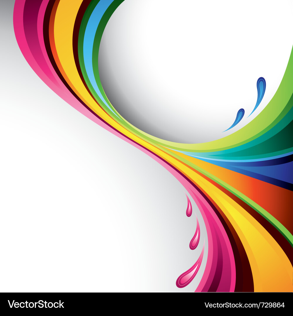 Colorful Splash Background vector image