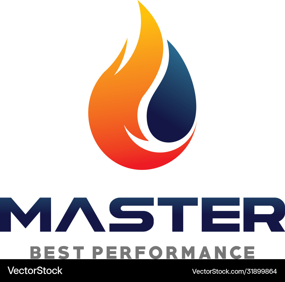 Flame Oil & Gas Logo Vector Image