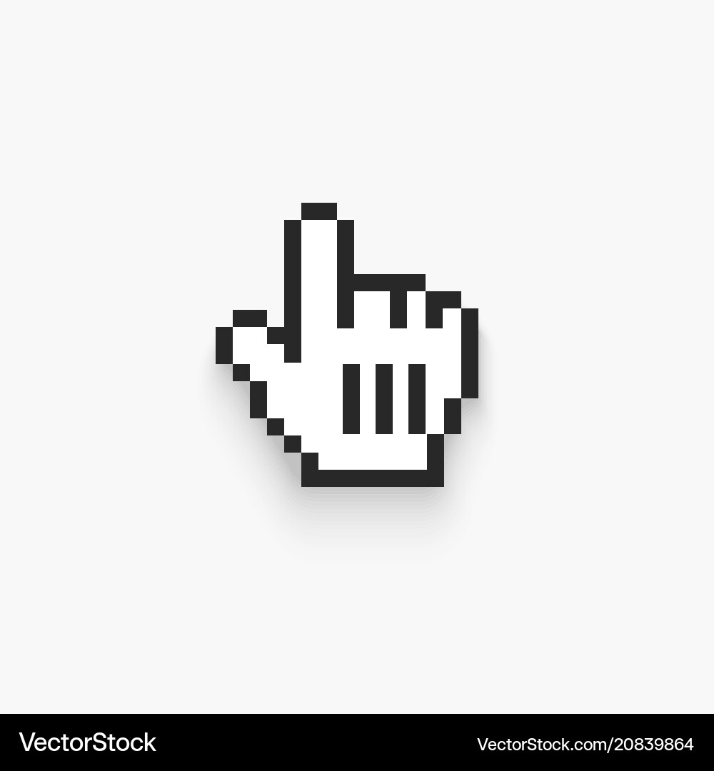 Isolated Mouse Hand Cursor vector image