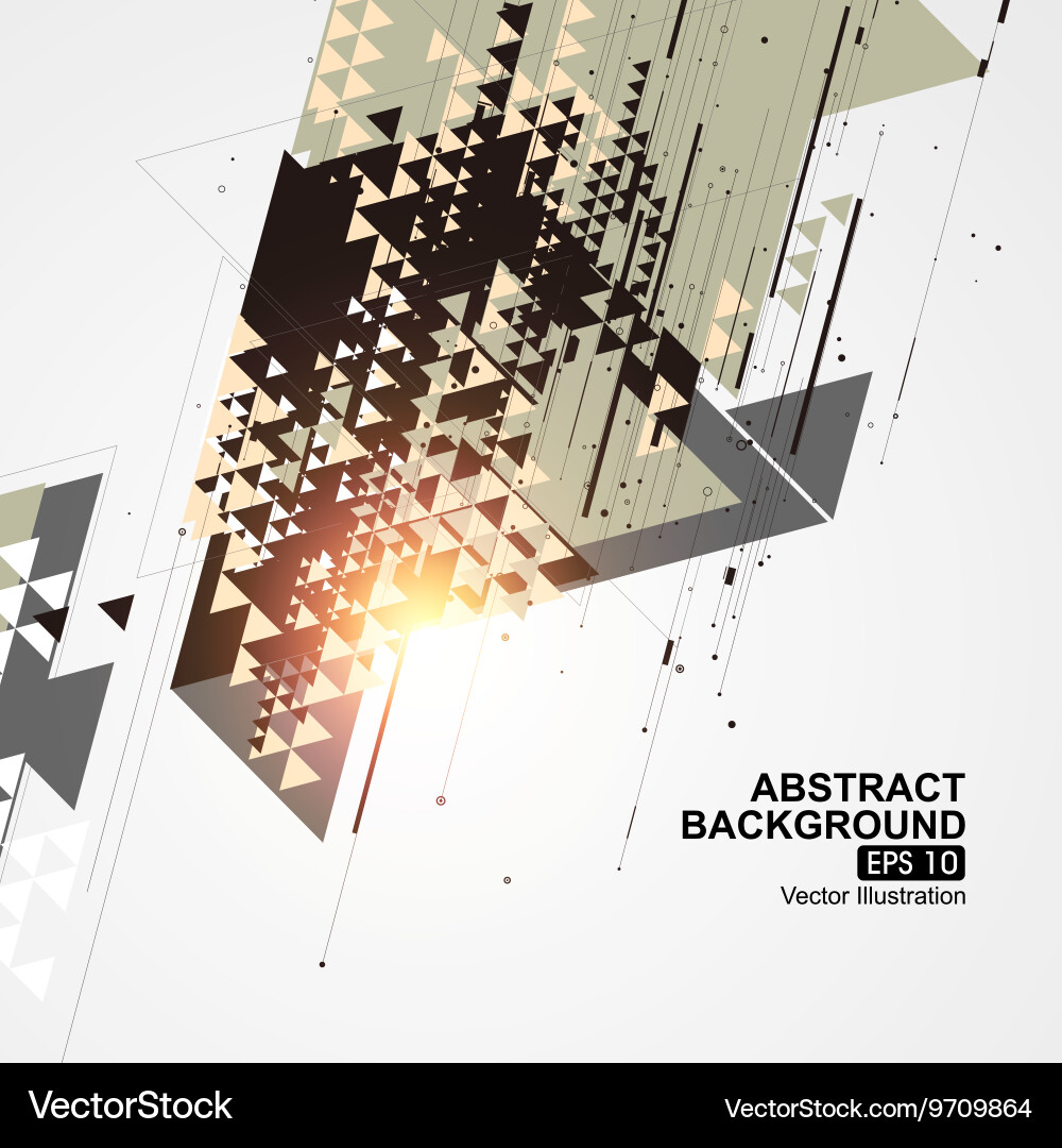 Point line surface composition of abstract Vector Image