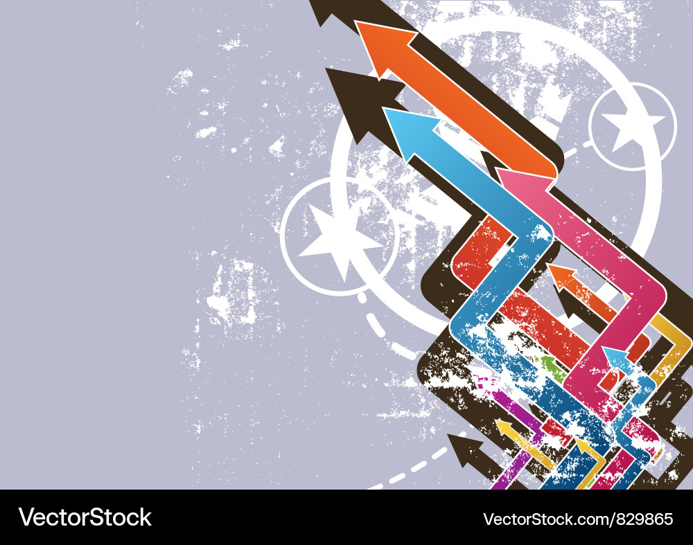 Abstract arrows background Vector Image