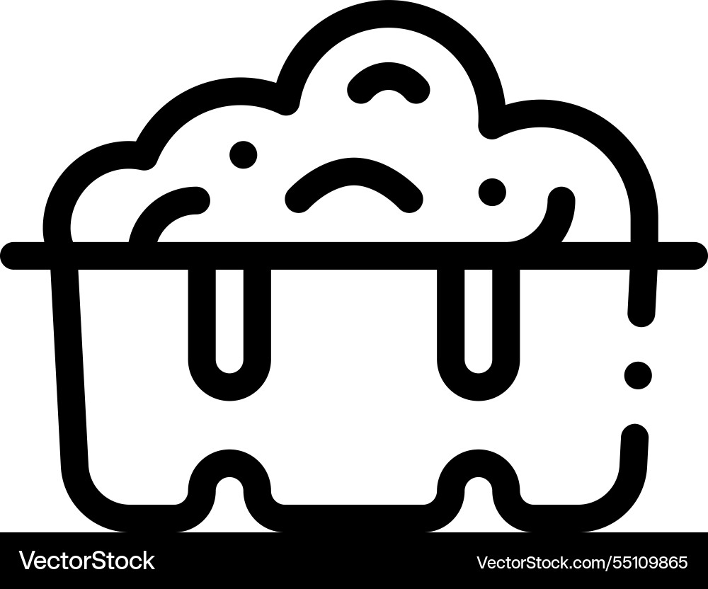Mind control icon thin linear style design Mind control icon thin linear style design vector image