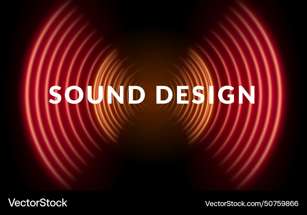 Dynamic sound wave visualization design Dynamic sound wave visualization design vector image