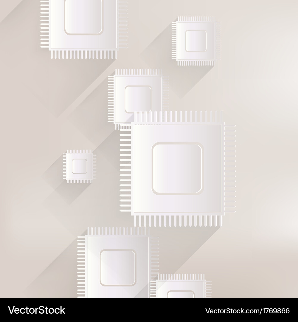 Microchip web icon vector image