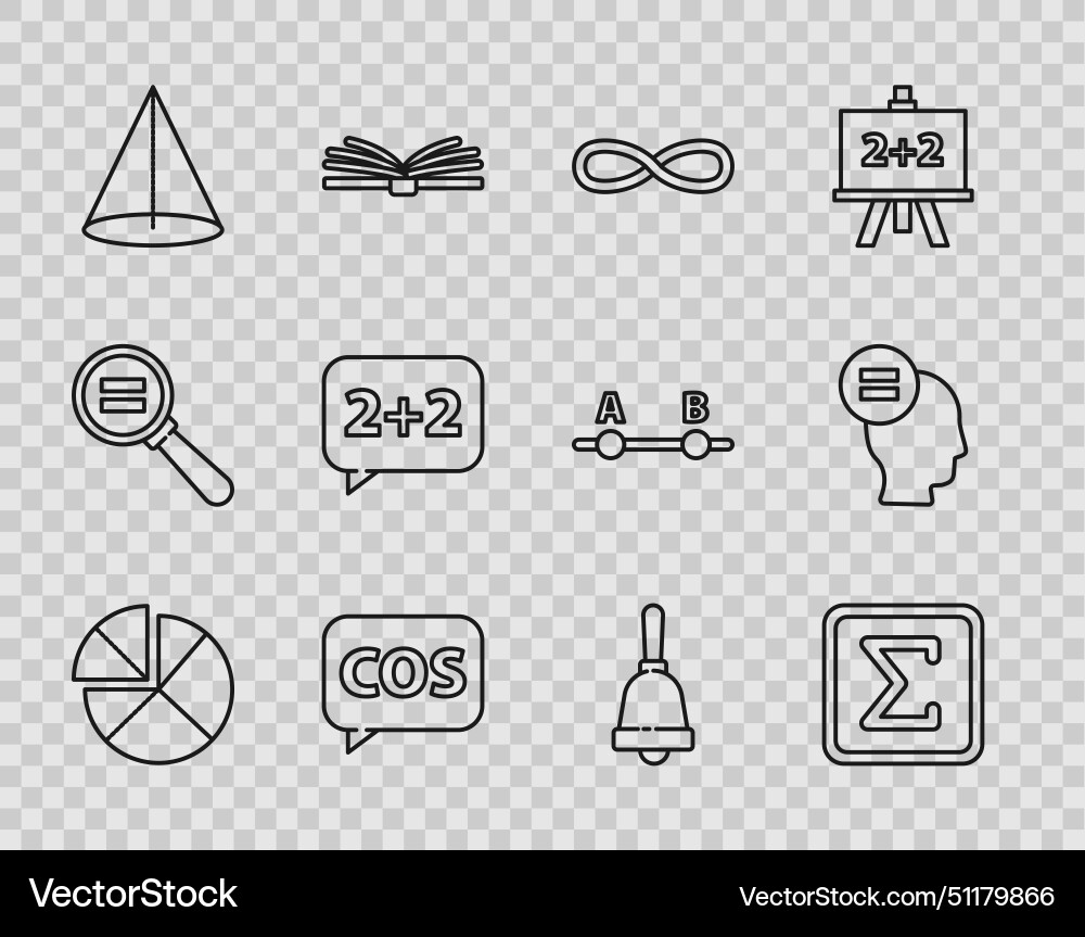 Set line abacus geometric figure square function Set line abacus geometric figure square function vector image