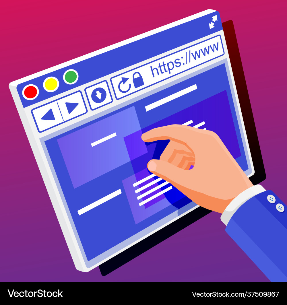 Browserfenster Betriebssystem Benutzeroberfläche Browserfenster Betriebssystem Benutzeroberfläche vektorbild
