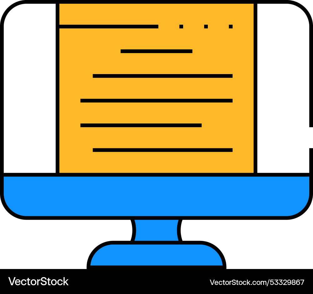 Document of operating system icon color vector image