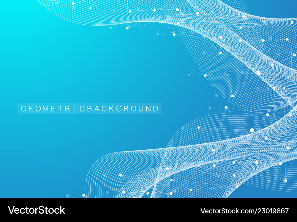 Geometric abstract background with connected lines Geometric abstract background with connected lines vector image