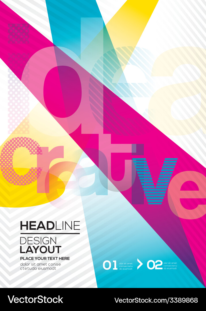 Abstract Color Layout Background vector image