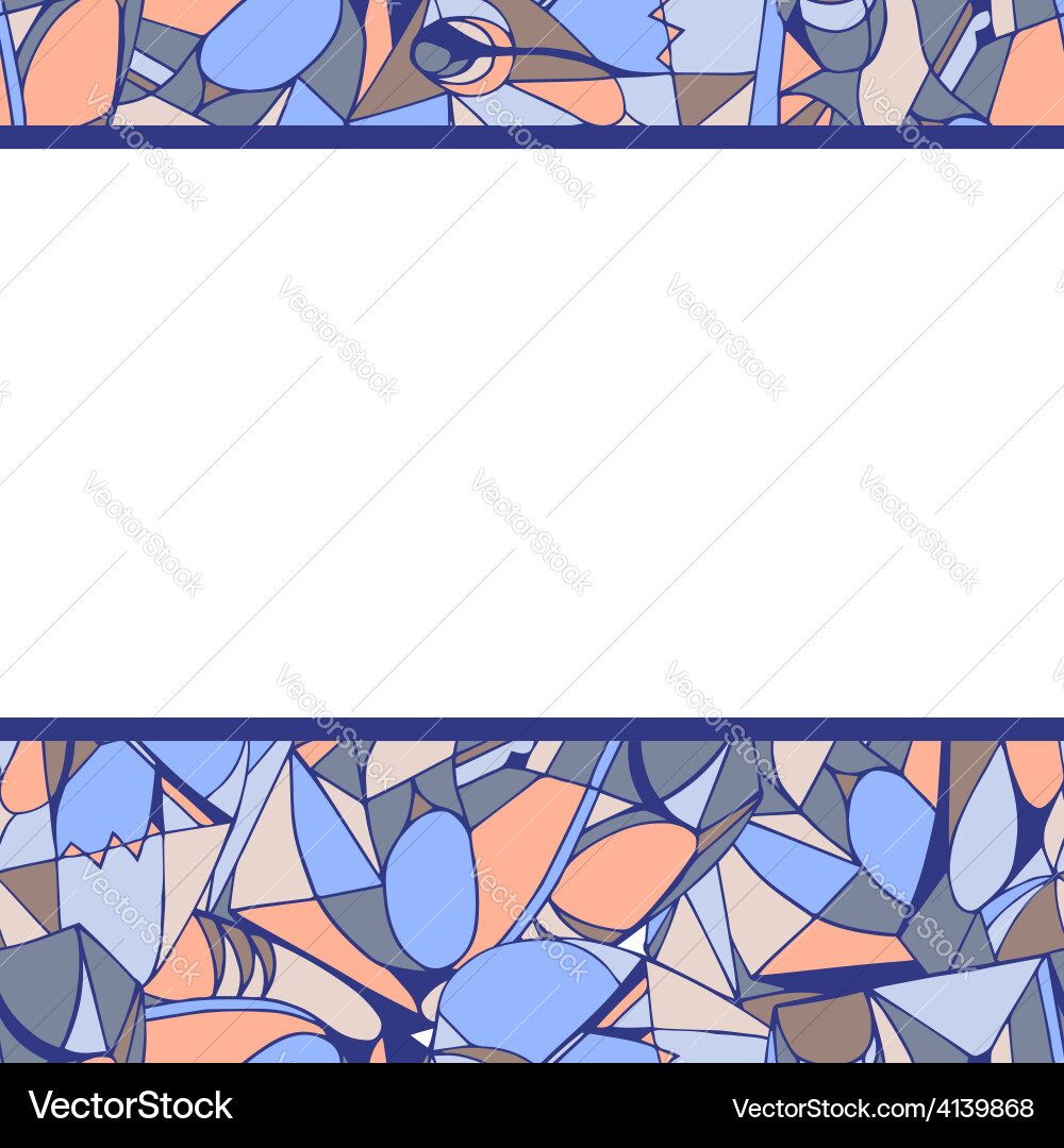 Frame of geometric pattern lilac color vector image