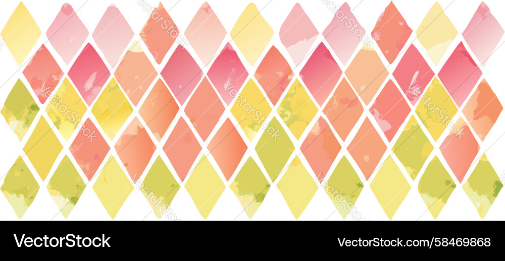 Gradient Rhombus Pattern Vector Image