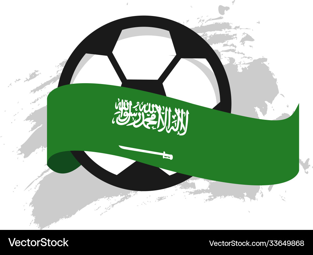 Saudi Arabien Fußball Club Vorlage Design Saudi Arabien Fußball Club Vorlage Design vektorbild