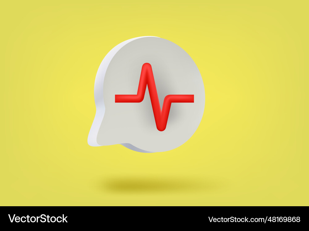 Speech bubble with sound wave voice message vector image