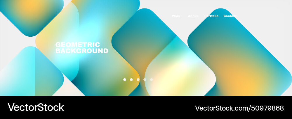 Square internet web page design template Square internet web page design template Vector Image