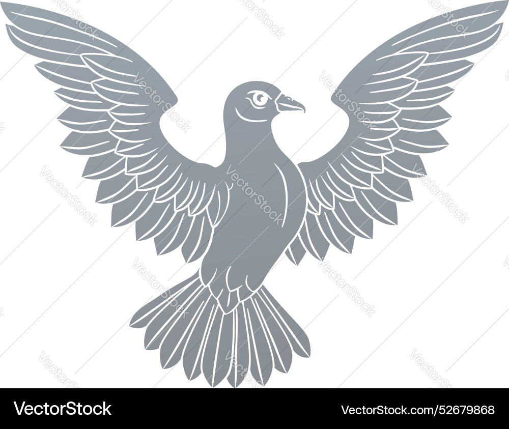 White dove concept Royalty Free Vector Image - VectorStock