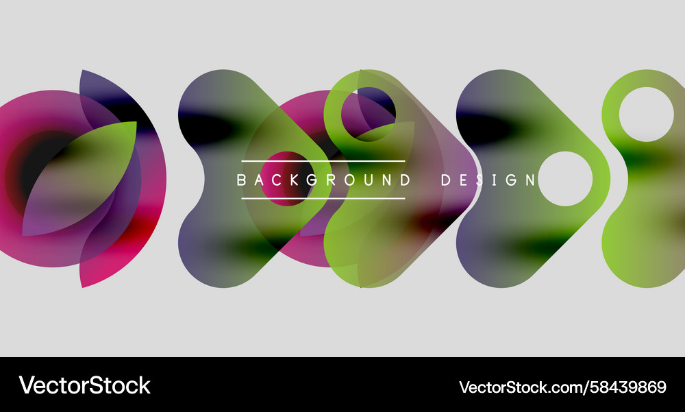 Abstract colorful shapes overlap creating dynamic Abstract colorful shapes overlap creating dynamic Vector Image
